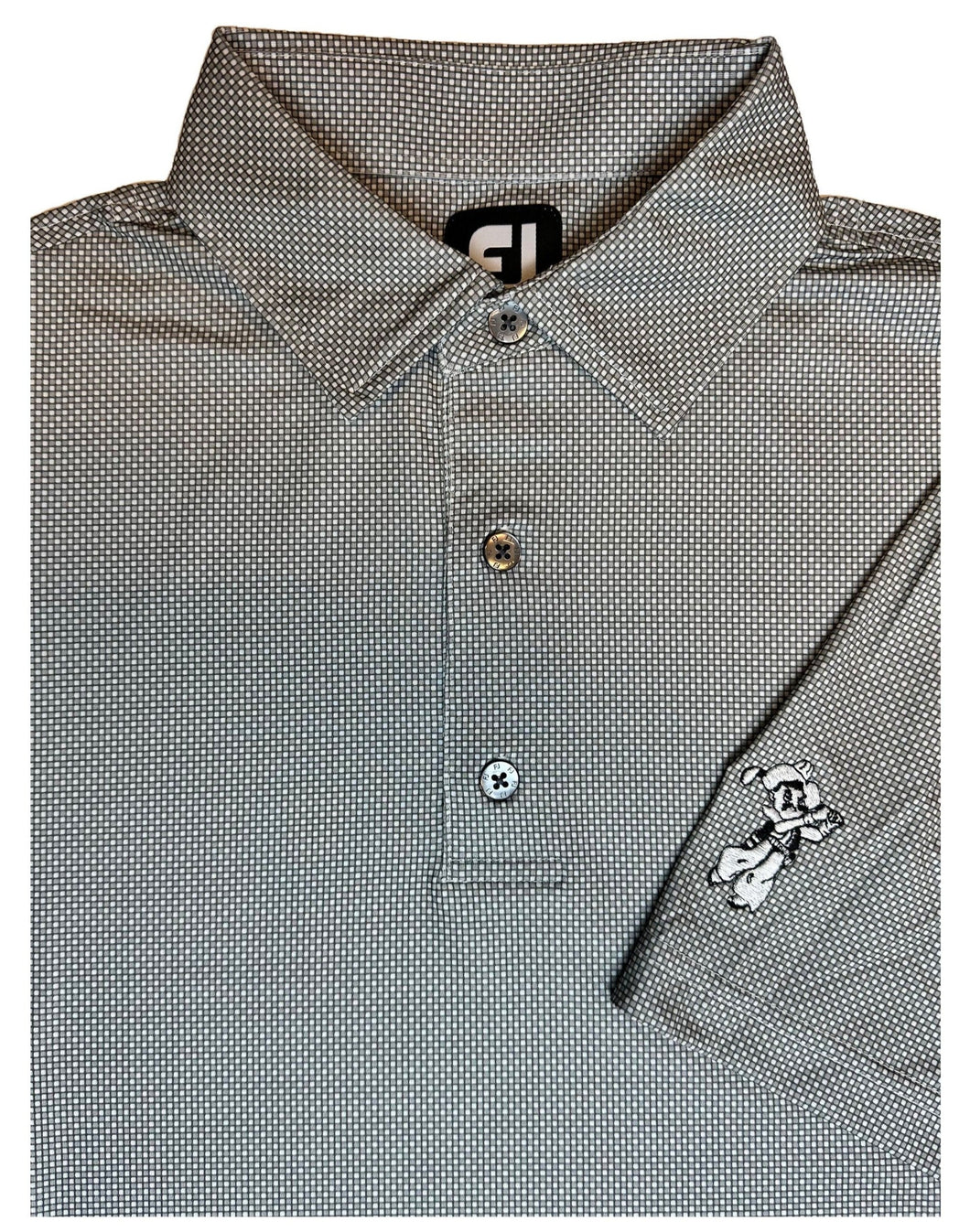 FootJoy Octagon Print Lisle Polo