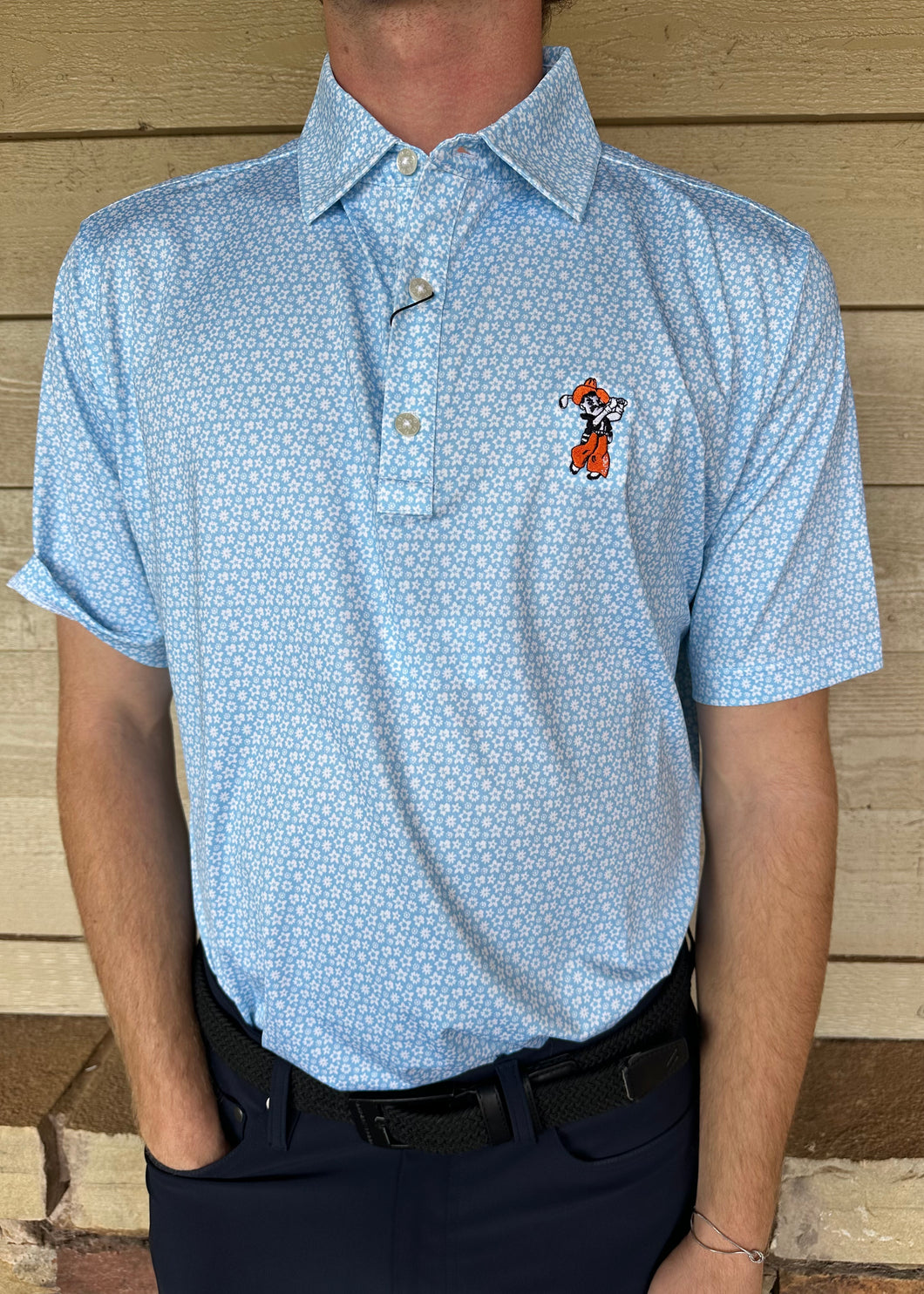 FootJoy Painted Floral Lisle Polo