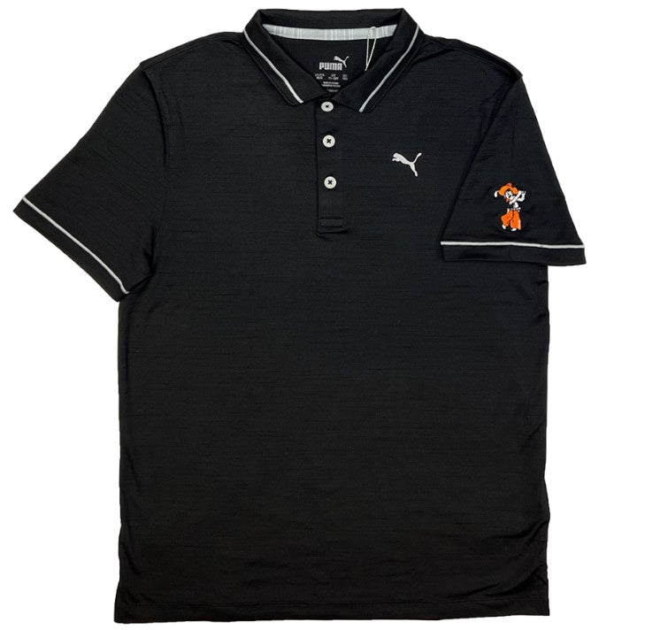 Puma Men's Monarch Polo-Sleeve Logo