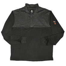 Load image into Gallery viewer, FootJoy Heather Yoke Half-Zip Mid-Layer Sleeve Logo
