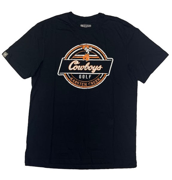 Levelwear Cowboys Golf T-Shirt Black